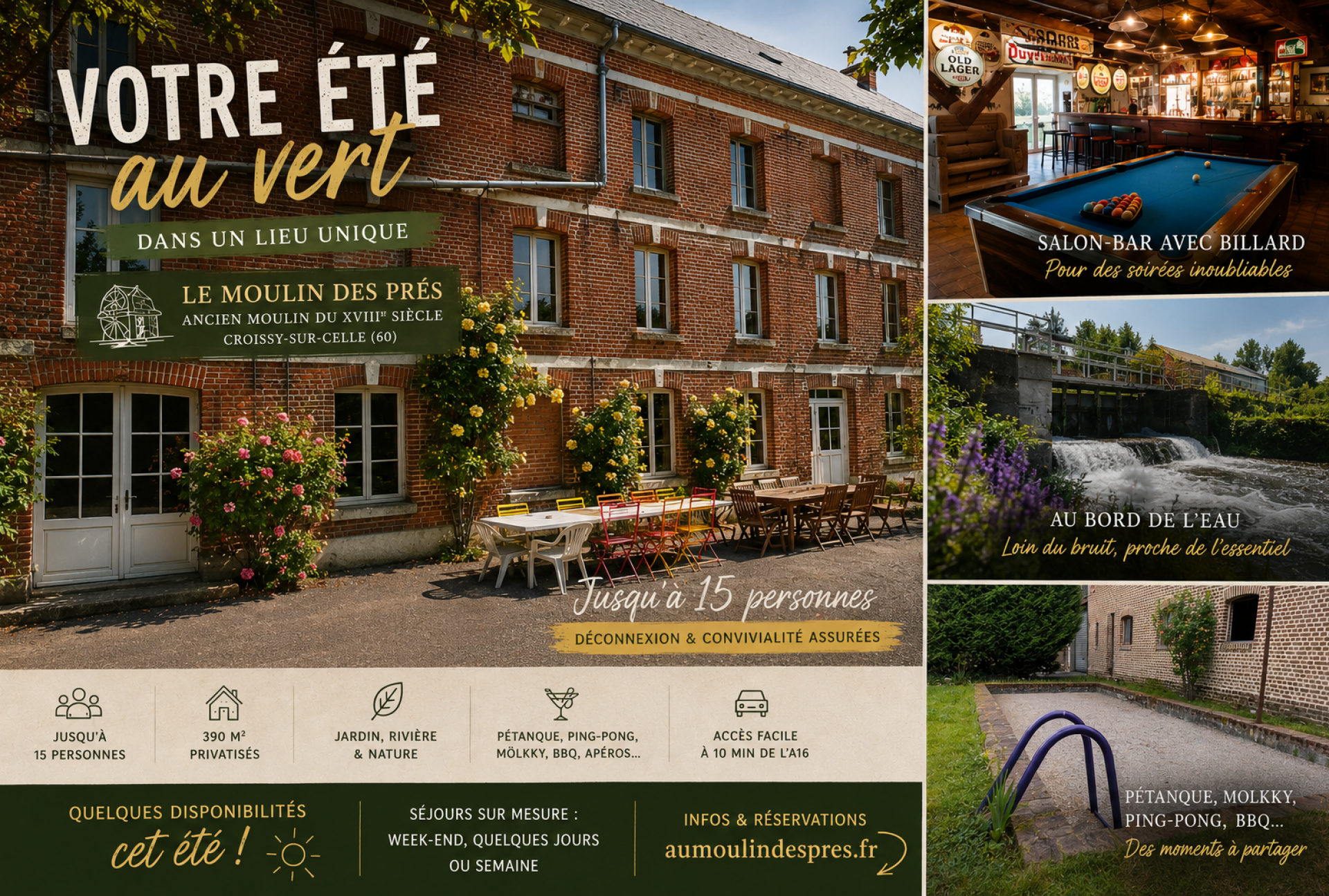 Gîte de groupe Le Moulin des Prés